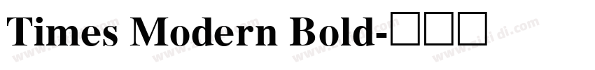 Times Modern Bold字体转换